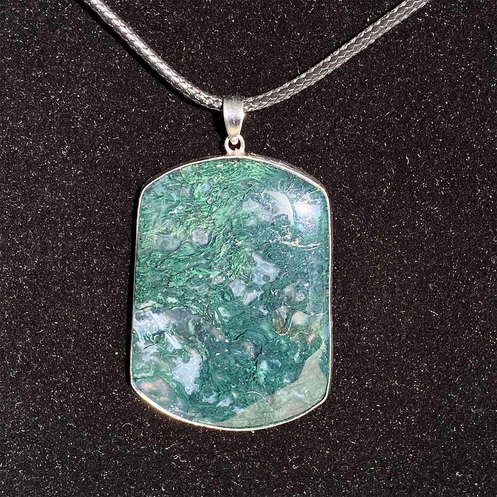 High Quality Moss Agate Pendant