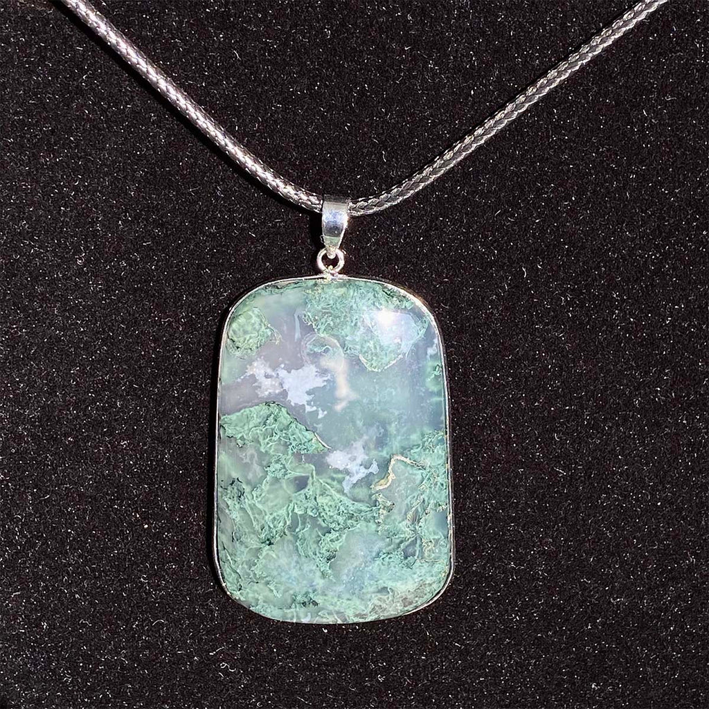 High Quality Moss Agate Pendant