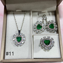 Load image into Gallery viewer, Synthetic Diamond Jewelry Set (Necklace/Ring/Earrings)