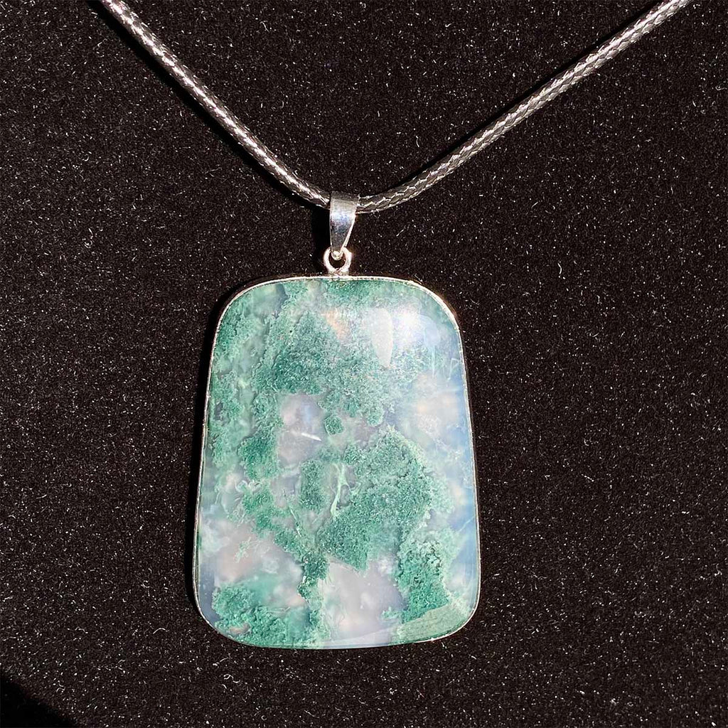 High Quality Moss Agate Pendant