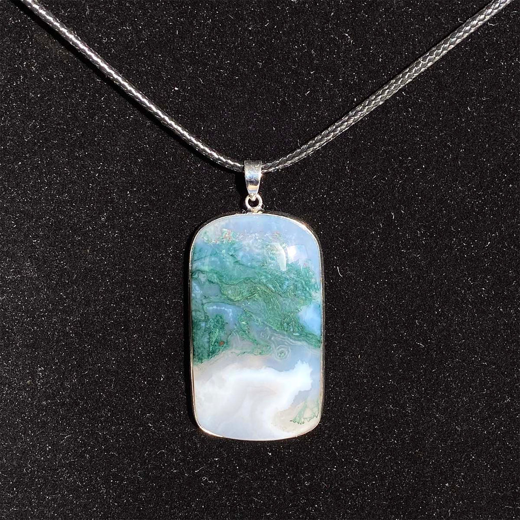 High Quality Moss Agate Pendant