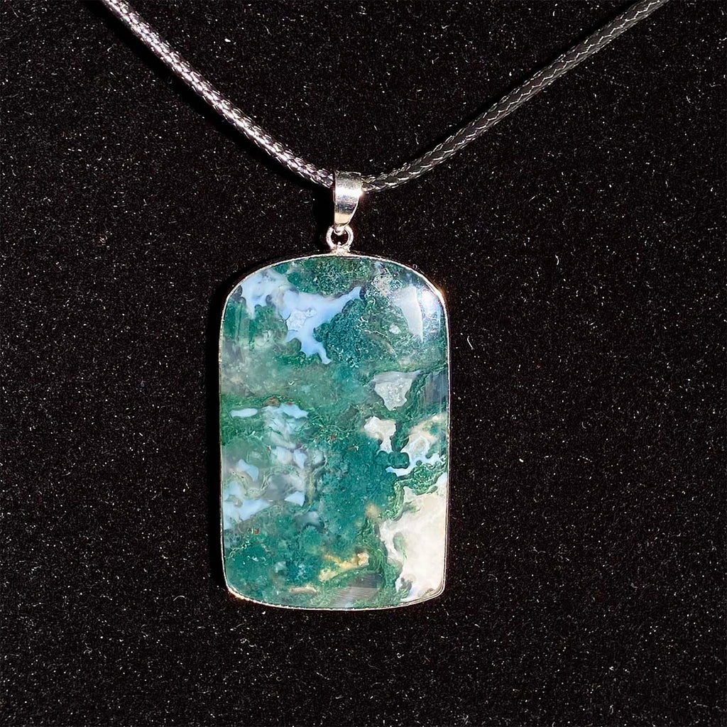 High Quality Moss Agate Pendant