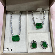 Load image into Gallery viewer, Synthetic Diamond Jewelry Set (Necklace/Ring/Earrings)