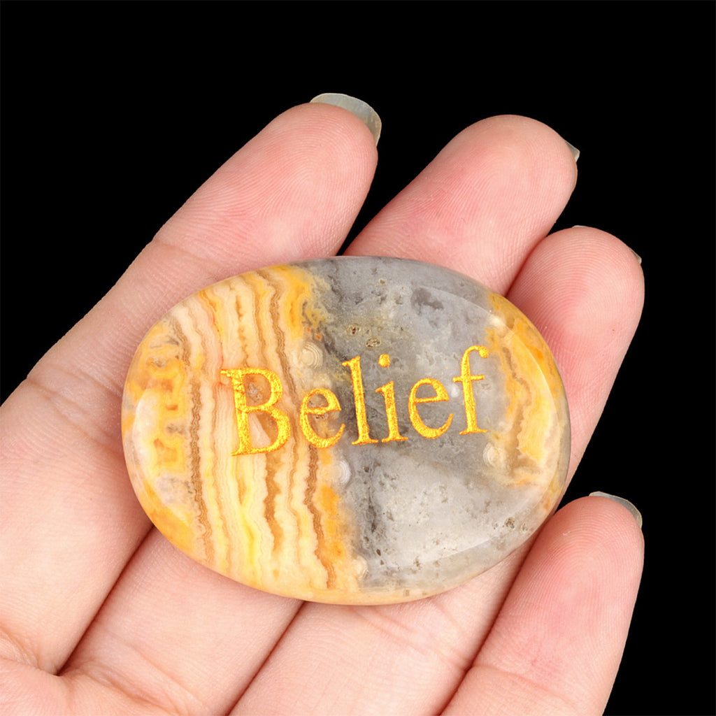 Natural Crystal  Engravings Inspirational Stones