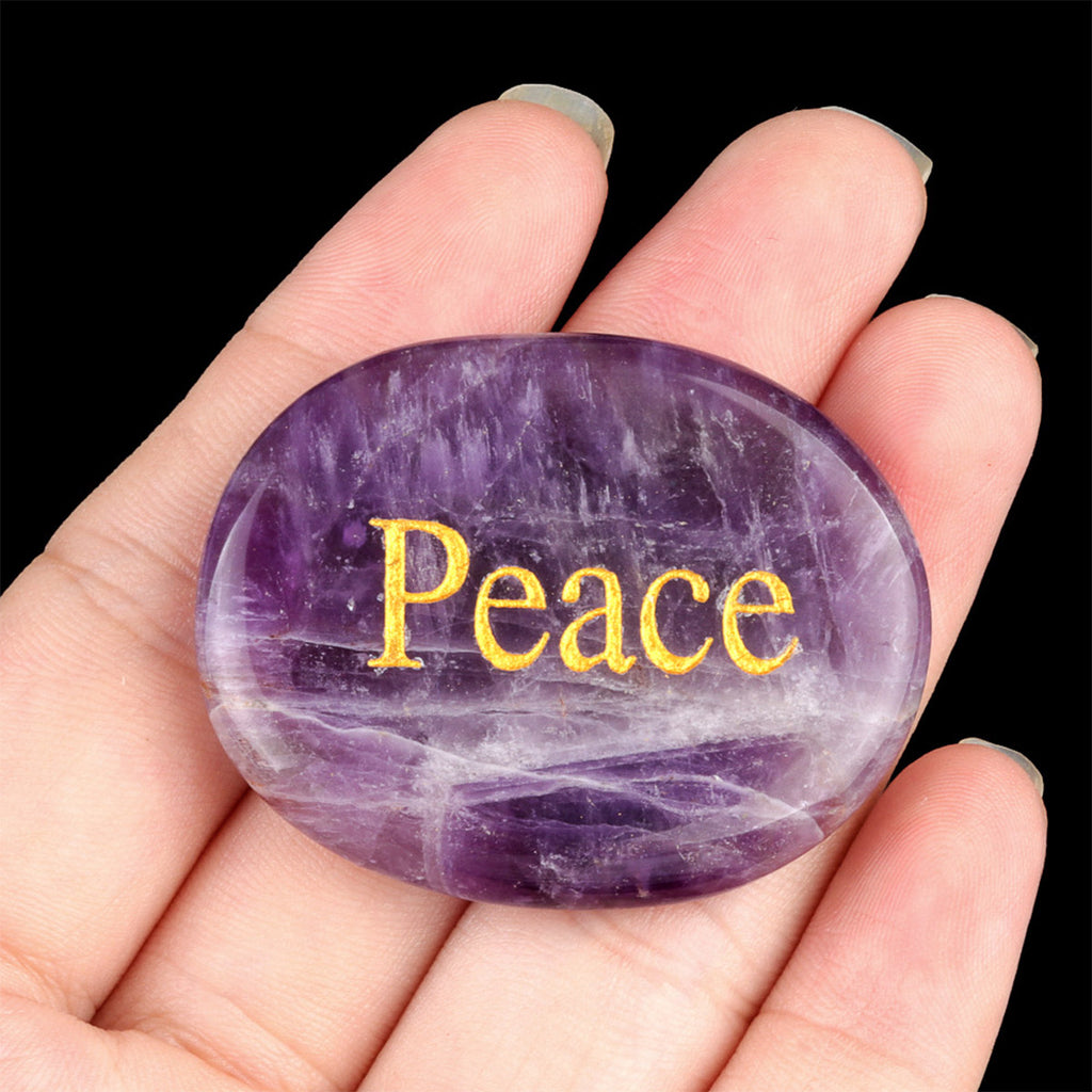 Natural Crystal  Engravings Inspirational Stones