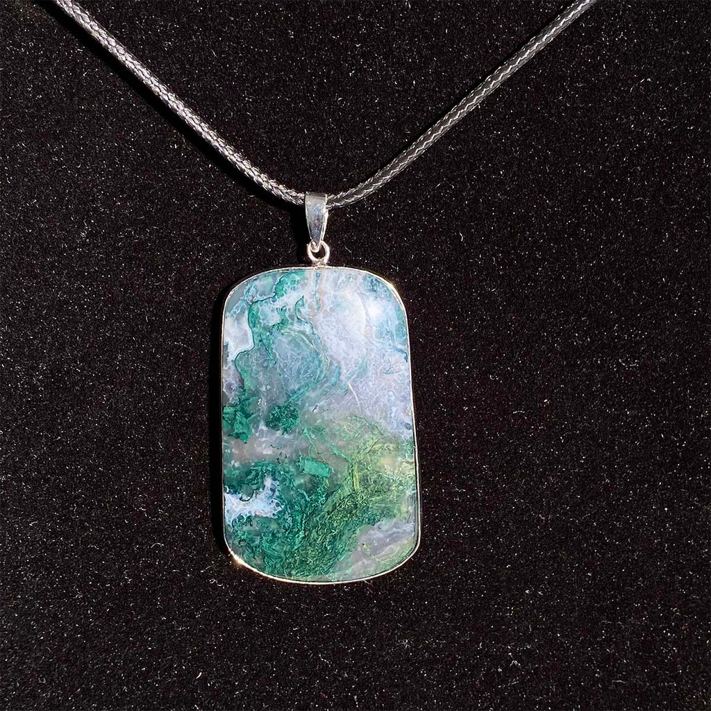 High Quality Moss Agate Pendant