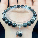 8MM Rainbow Obsidian Bracelets For Women Fashion Colorful Crystal Beaded Jewellry