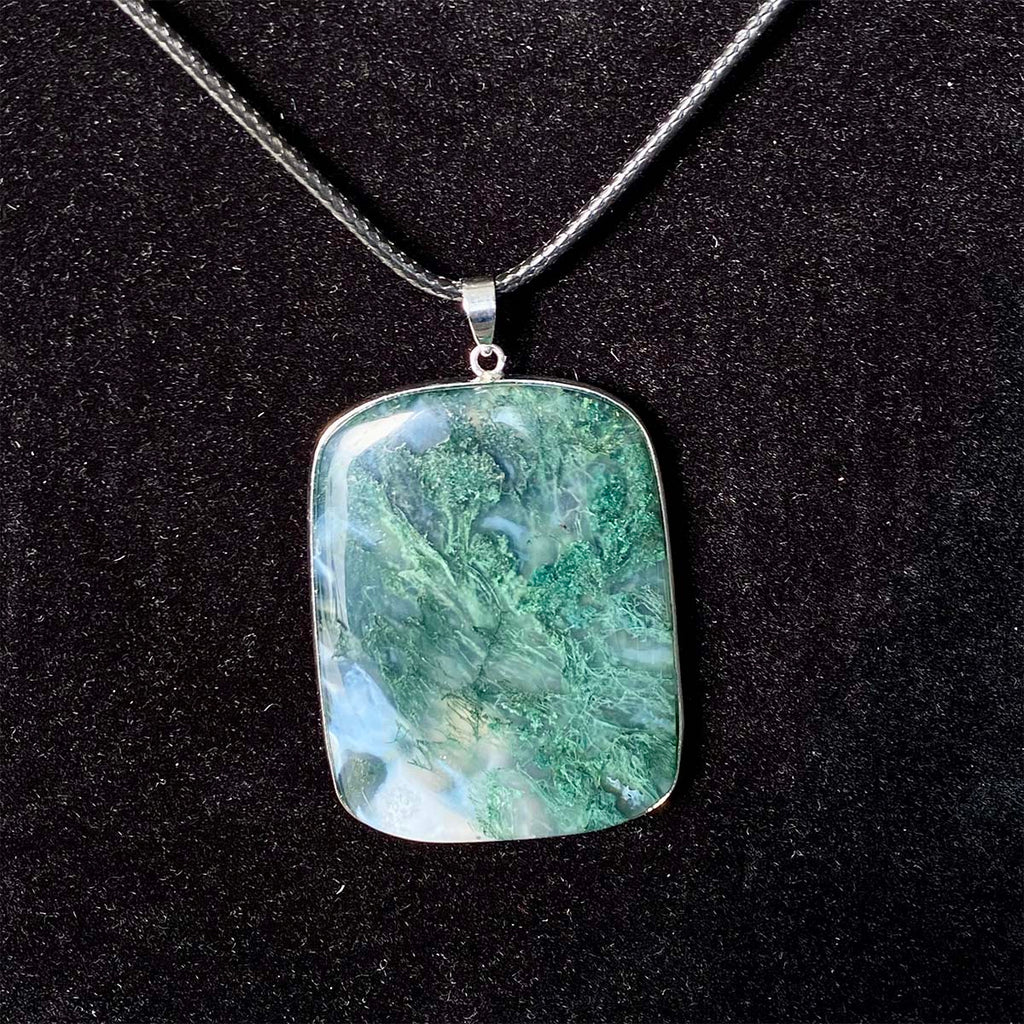 High Quality Moss Agate Pendant