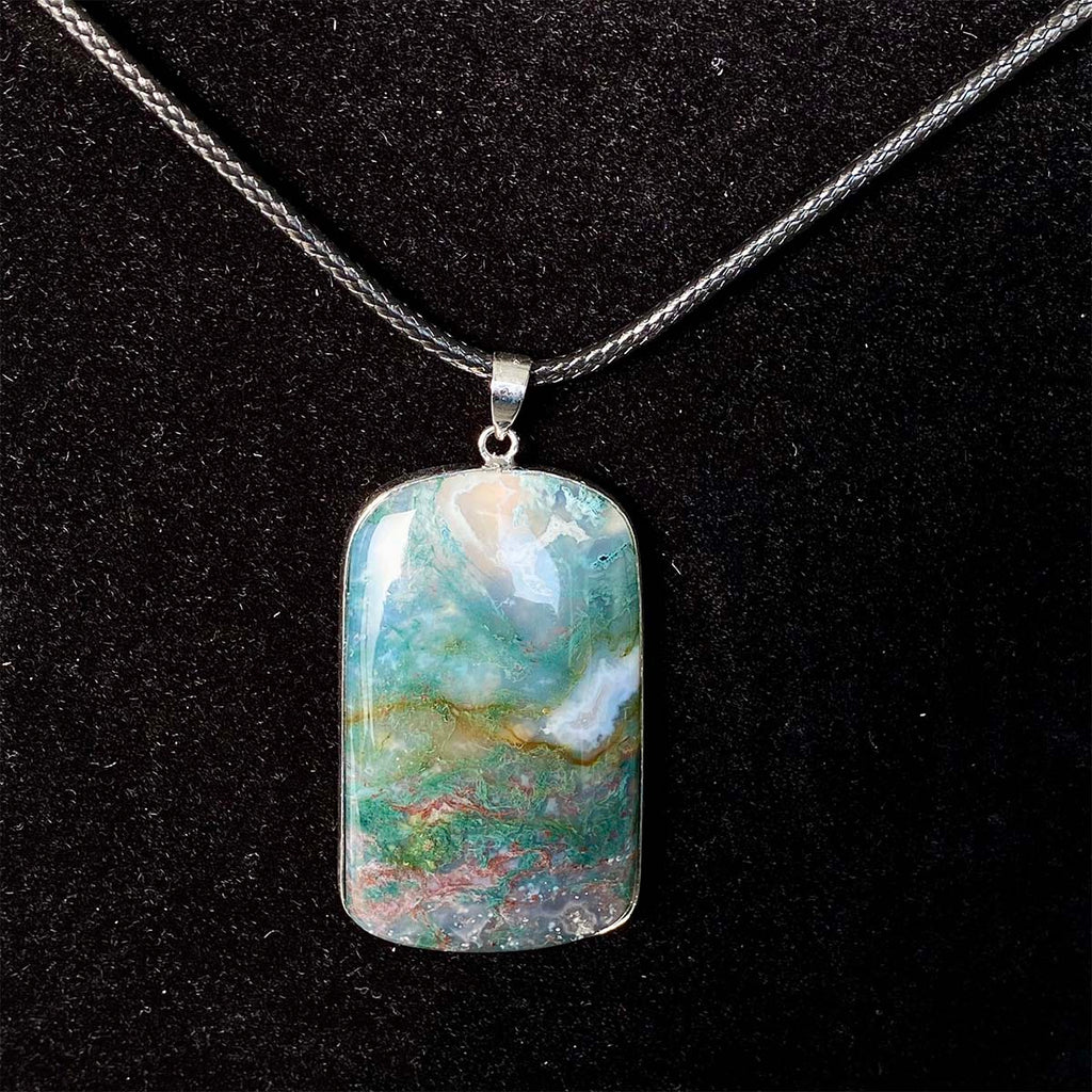 High Quality Moss Agate Pendant