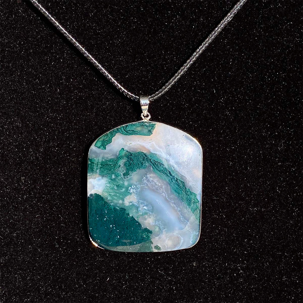 High Quality Moss Agate Pendant