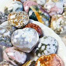 Load image into Gallery viewer, New Ocean Jasper Heart Different Patterns Sea Stone Palm Home Decoration