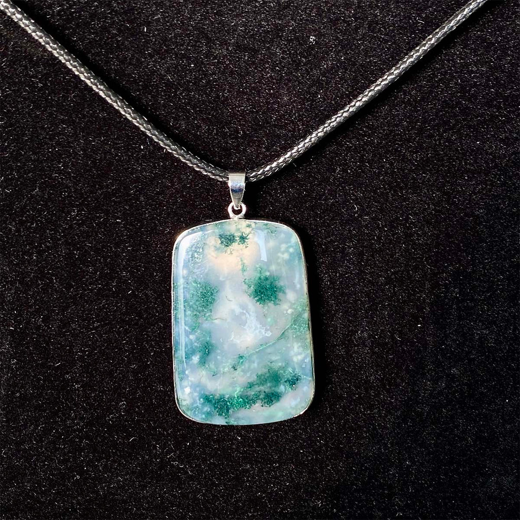 High Quality Moss Agate Pendant