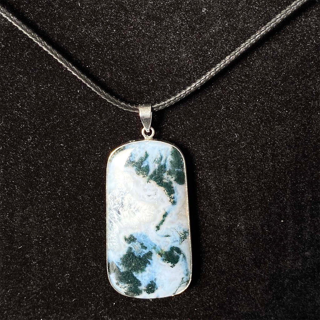 High Quality Moss Agate Pendant