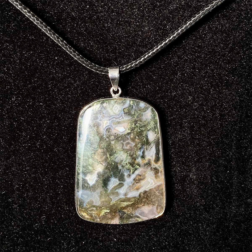 High Quality Moss Agate Pendant