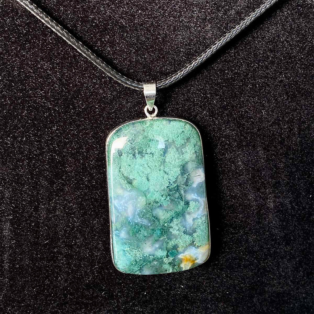 High Quality Moss Agate Pendant