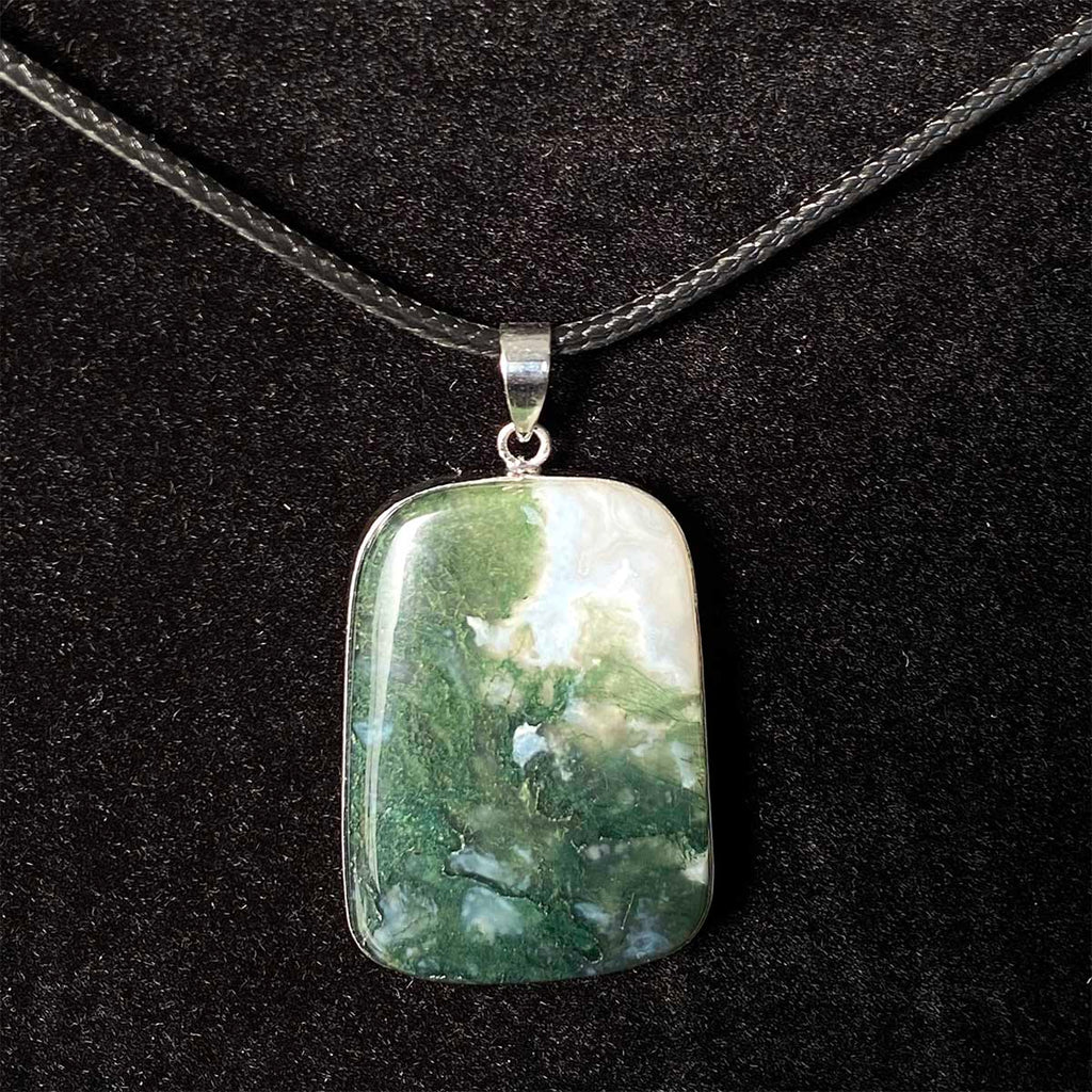 High Quality Moss Agate Pendant