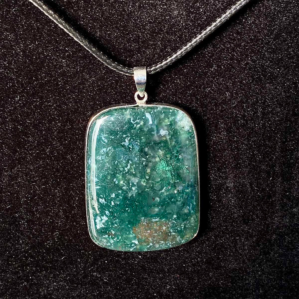 High Quality Moss Agate Pendant