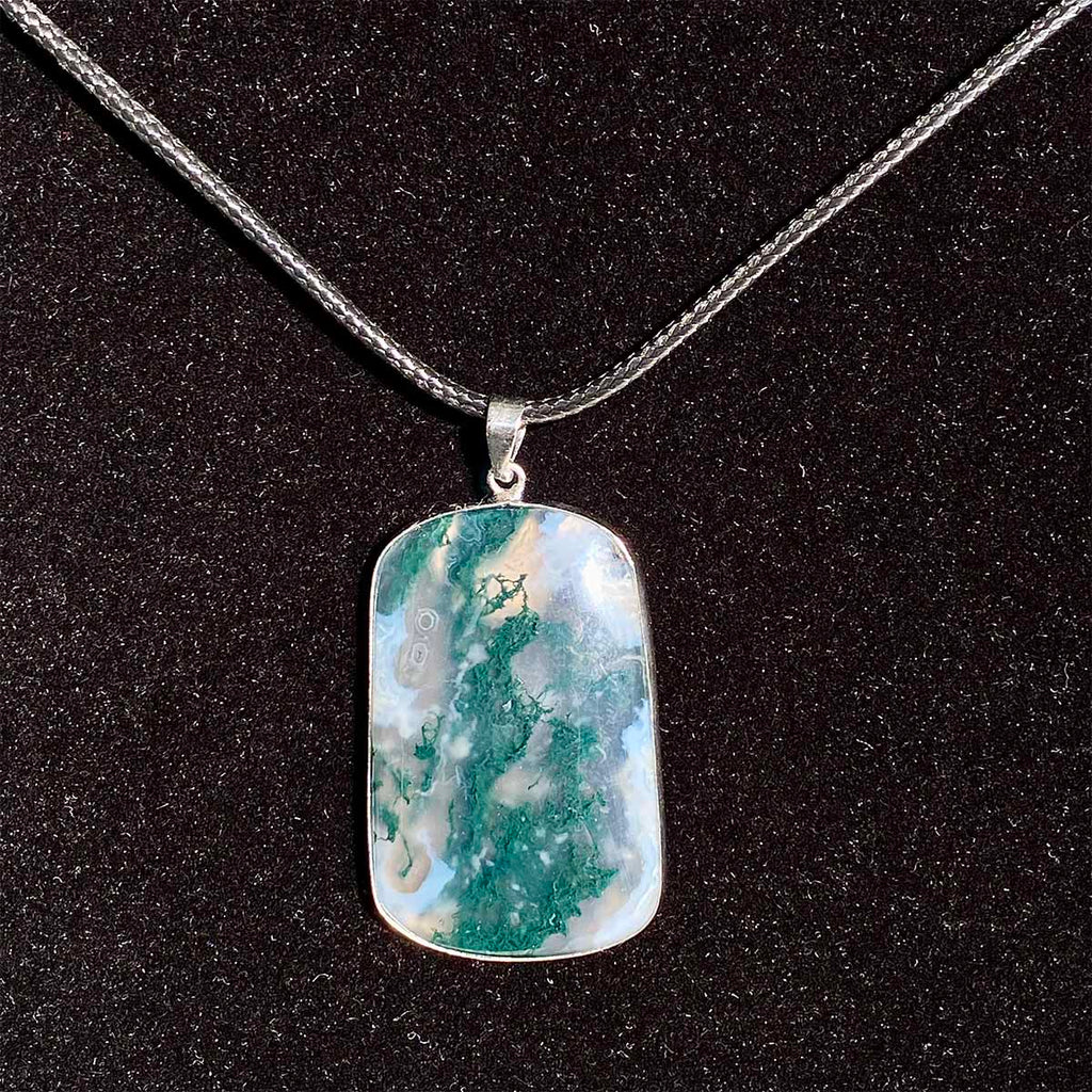 High Quality Moss Agate Pendant