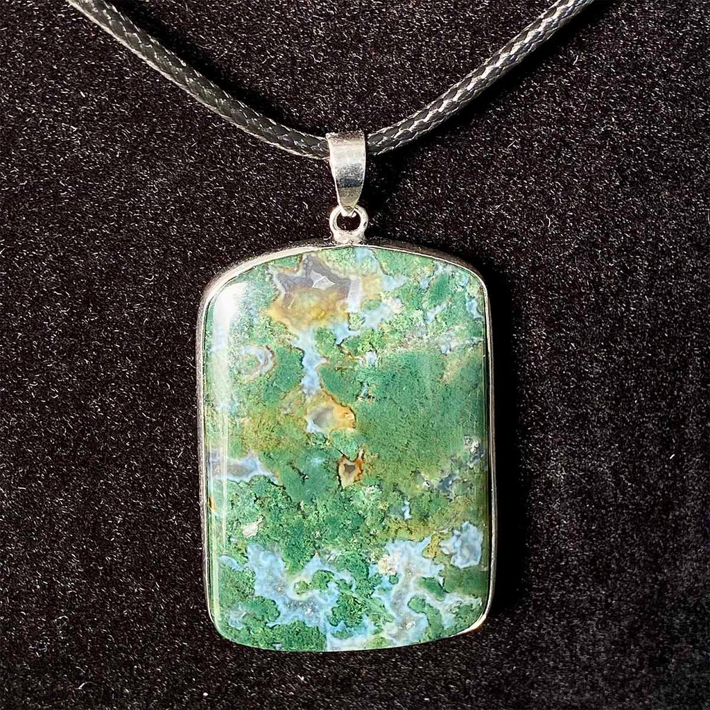 High Quality Moss Agate Pendant