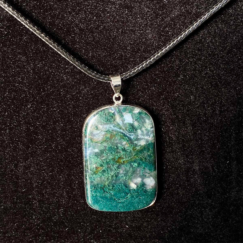 High Quality Moss Agate Pendant