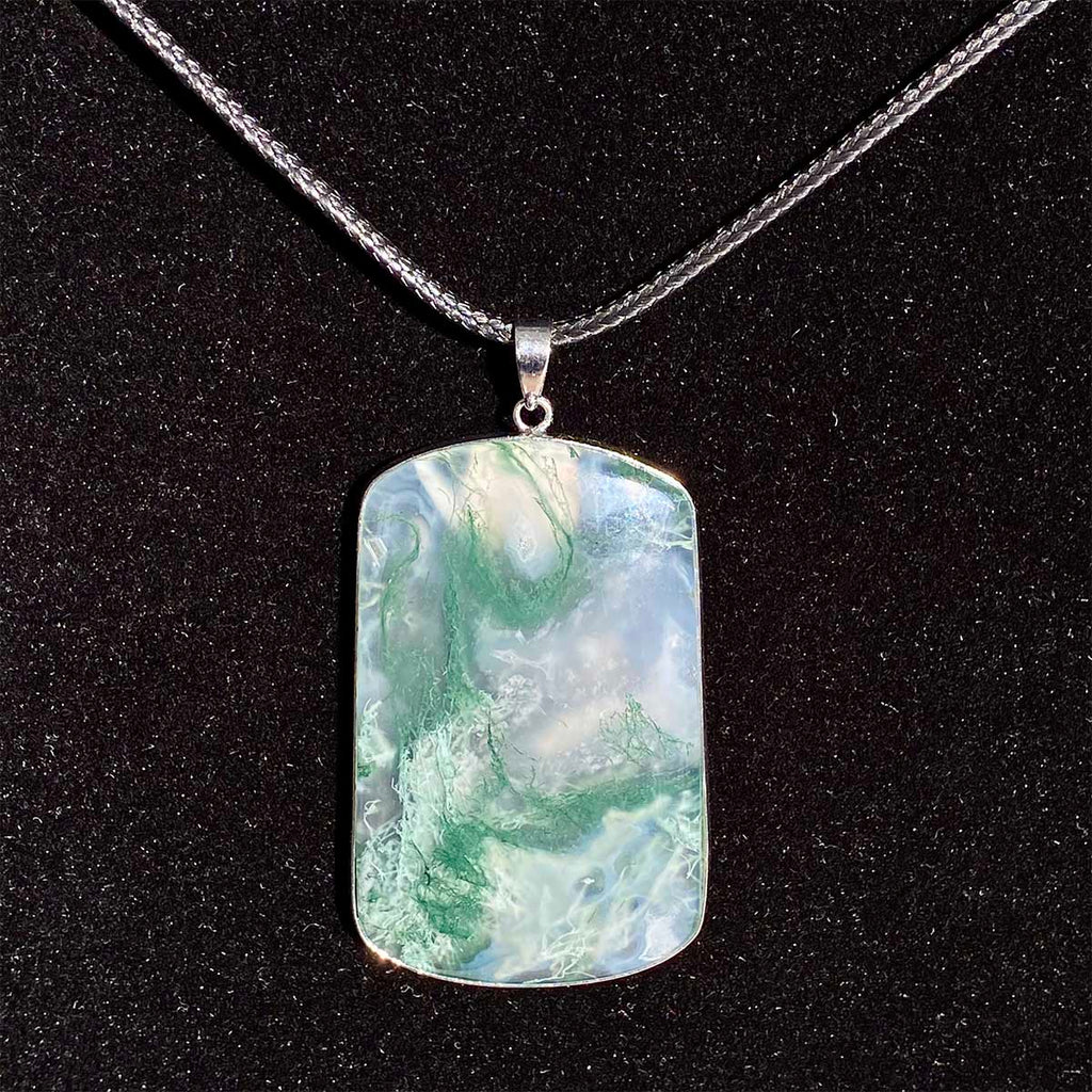 High Quality Moss Agate Pendant