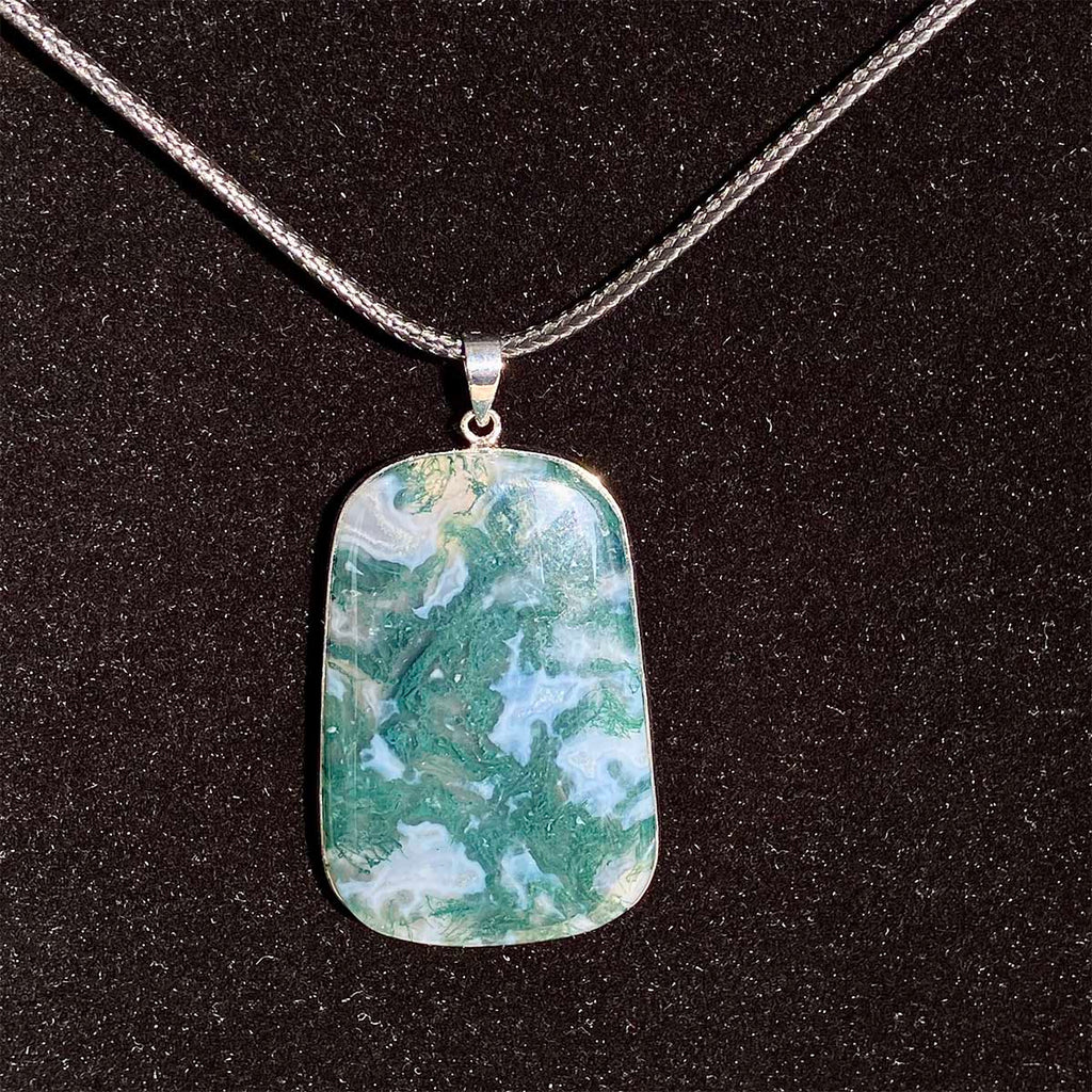 High Quality Moss Agate Pendant