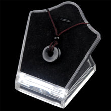 Load image into Gallery viewer, Crystal Carving Peace Buckle Donut Pendant Necklace