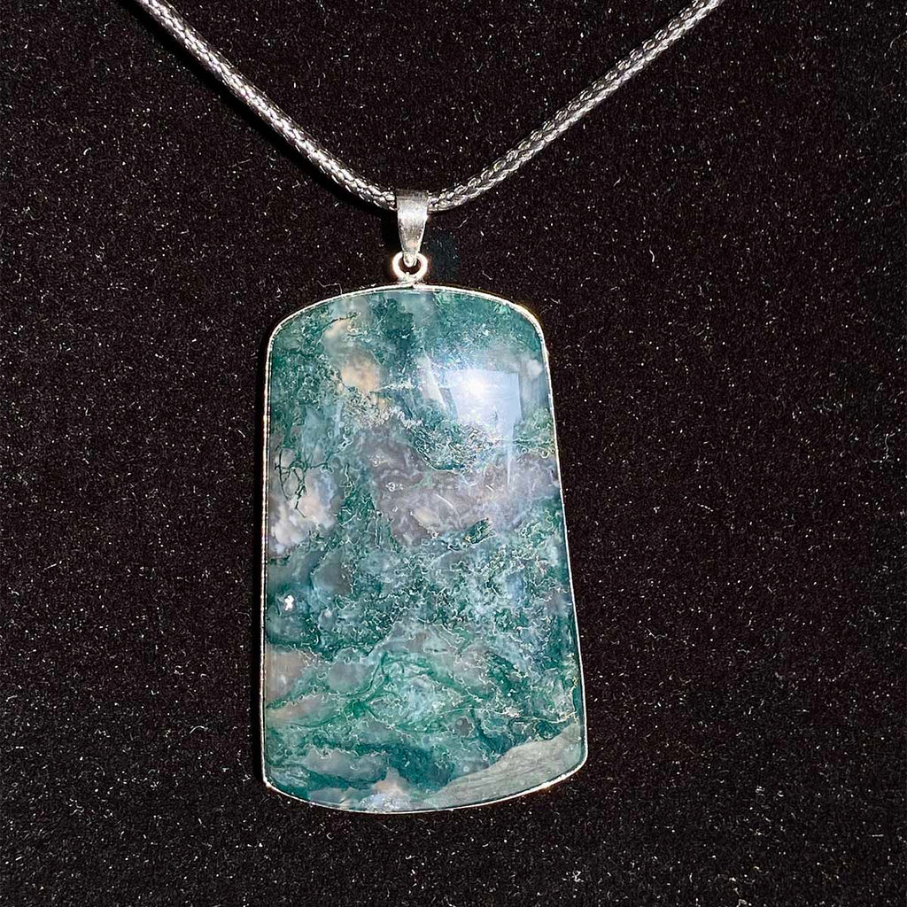 High Quality Moss Agate Pendant