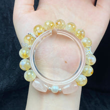 Load image into Gallery viewer, Cloud Citrine Bracelet Rose Quartz Crystal Reiki Healing Energy Gemstone Women Jewelry