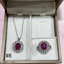 Load image into Gallery viewer, Synthetic Diamond Jewelry Set (Necklace/Ring/Earrings)