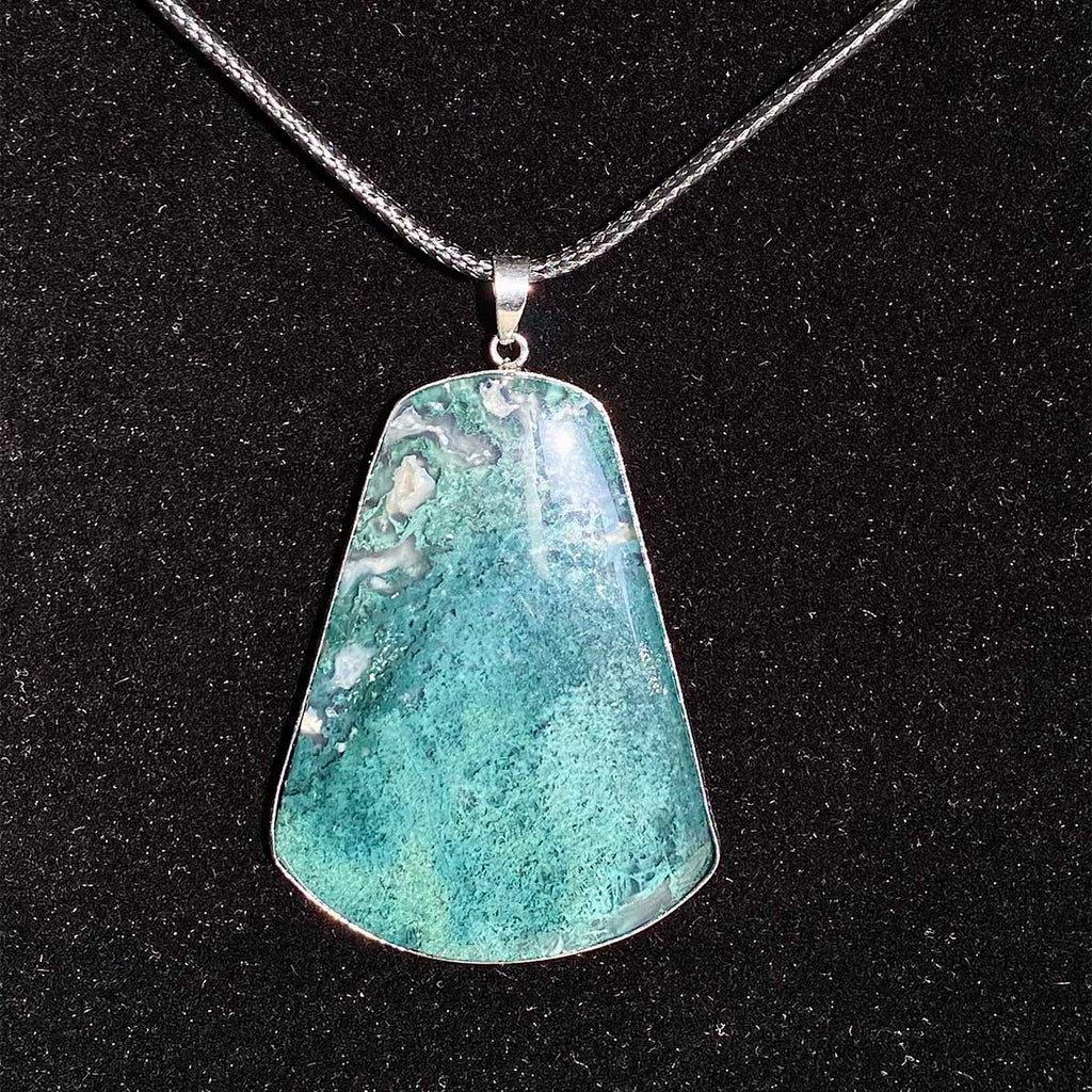 High Quality Moss Agate Pendant