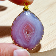 Load image into Gallery viewer, Hand Knitting Pink Carnelian Pendant Diy Crystal Agate Necklace Boys Girls Birthday Gift