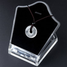 Load image into Gallery viewer, Crystal Carving Peace Buckle Donut Pendant Necklace