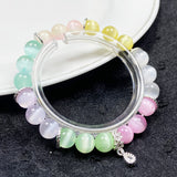 Color selenite Stone Crystal Bracelet Elastic Charm Jewelry Women Girls Bangle