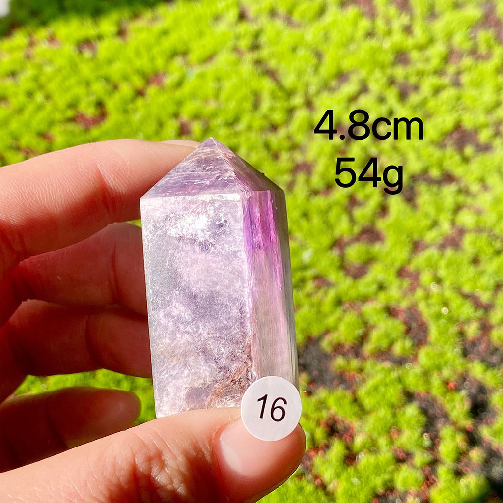 Natural Crystal Lepidolite Tower Purple Mica Point