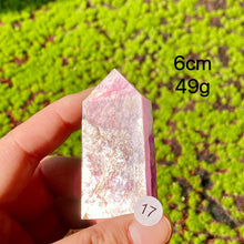 Load image into Gallery viewer, Natural Crystal Lepidolite Tower Purple Mica Point