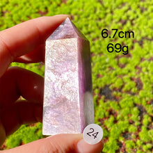 Load image into Gallery viewer, Natural Crystal Lepidolite Tower Purple Mica Point