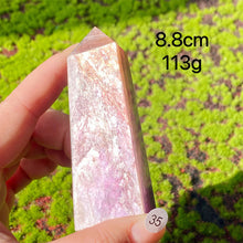 Load image into Gallery viewer, Natural Crystal Lepidolite Tower Purple Mica Point