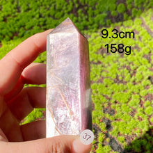 Load image into Gallery viewer, Natural Crystal Lepidolite Tower Purple Mica Point