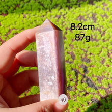 Load image into Gallery viewer, Natural Crystal Lepidolite Tower Purple Mica Point