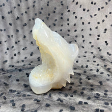 Load image into Gallery viewer, Druzy Agate Geode  Wolf Statue Crystal Healing Handmade Carved Home Decoration Ornament