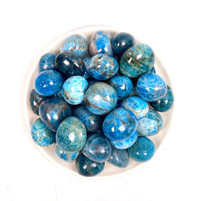 Natural Blue Apatite Tumble