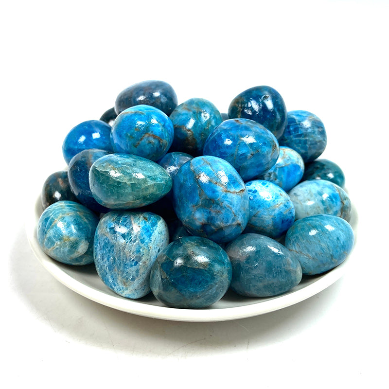 Natural Blue Apatite Tumble