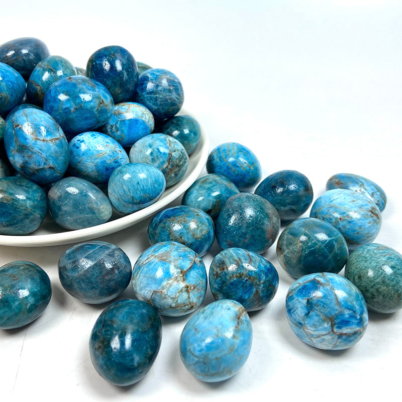 Natural Blue Apatite Tumble