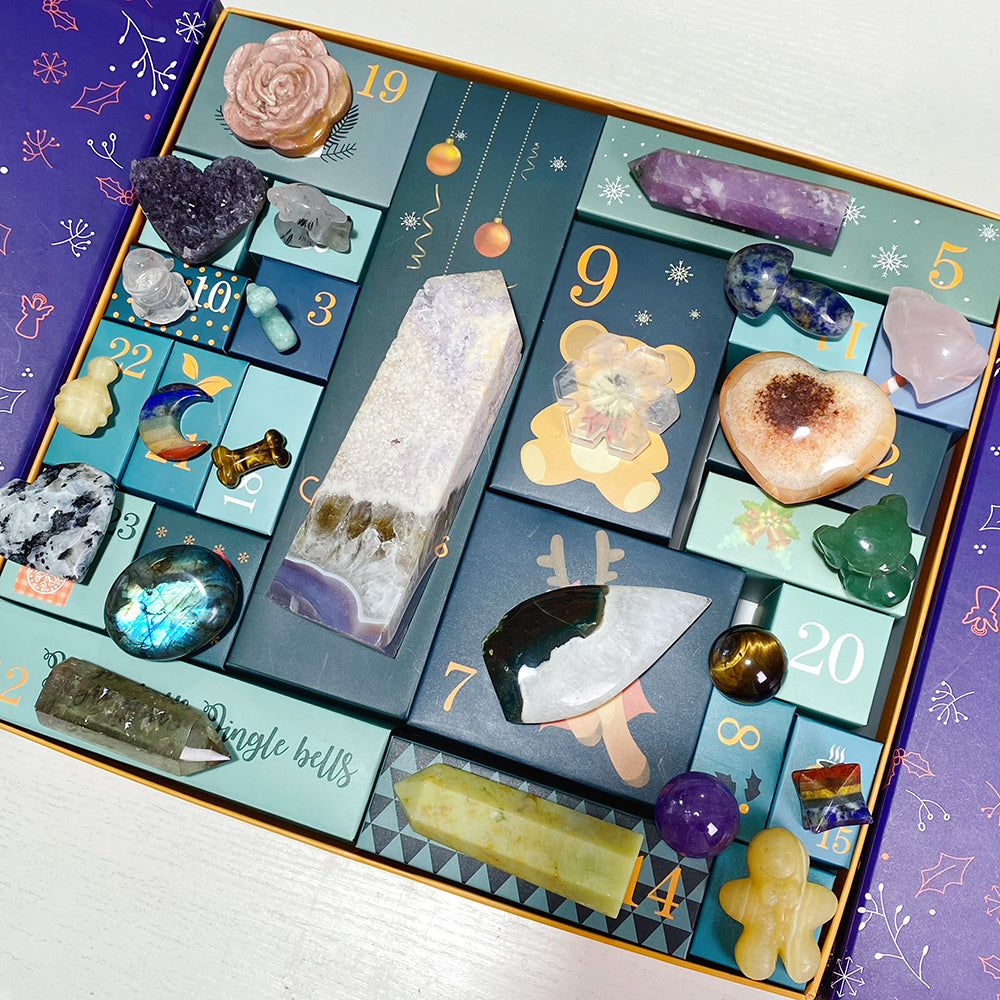 Crystal Christmas Countdown Calendar Gift Box