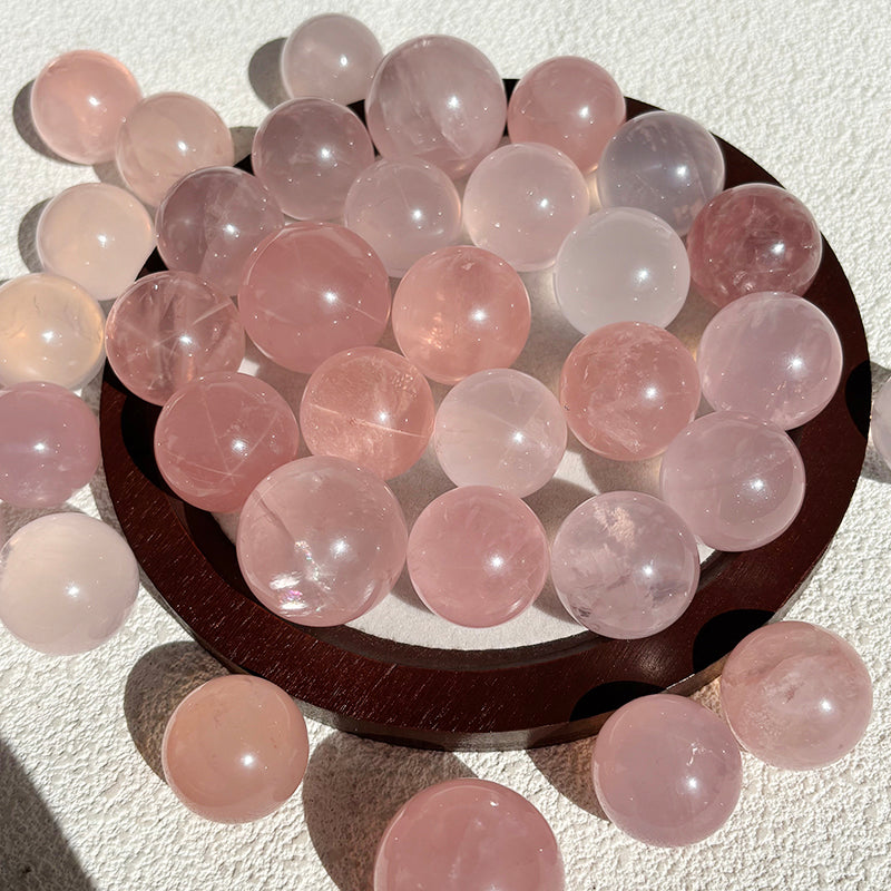 High Quality Star Rose Quartz Sphere 23-26mm