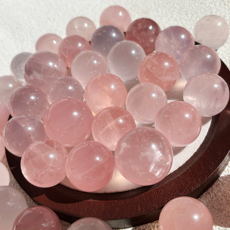 High Quality Star Rose Quartz Sphere 23-26mm