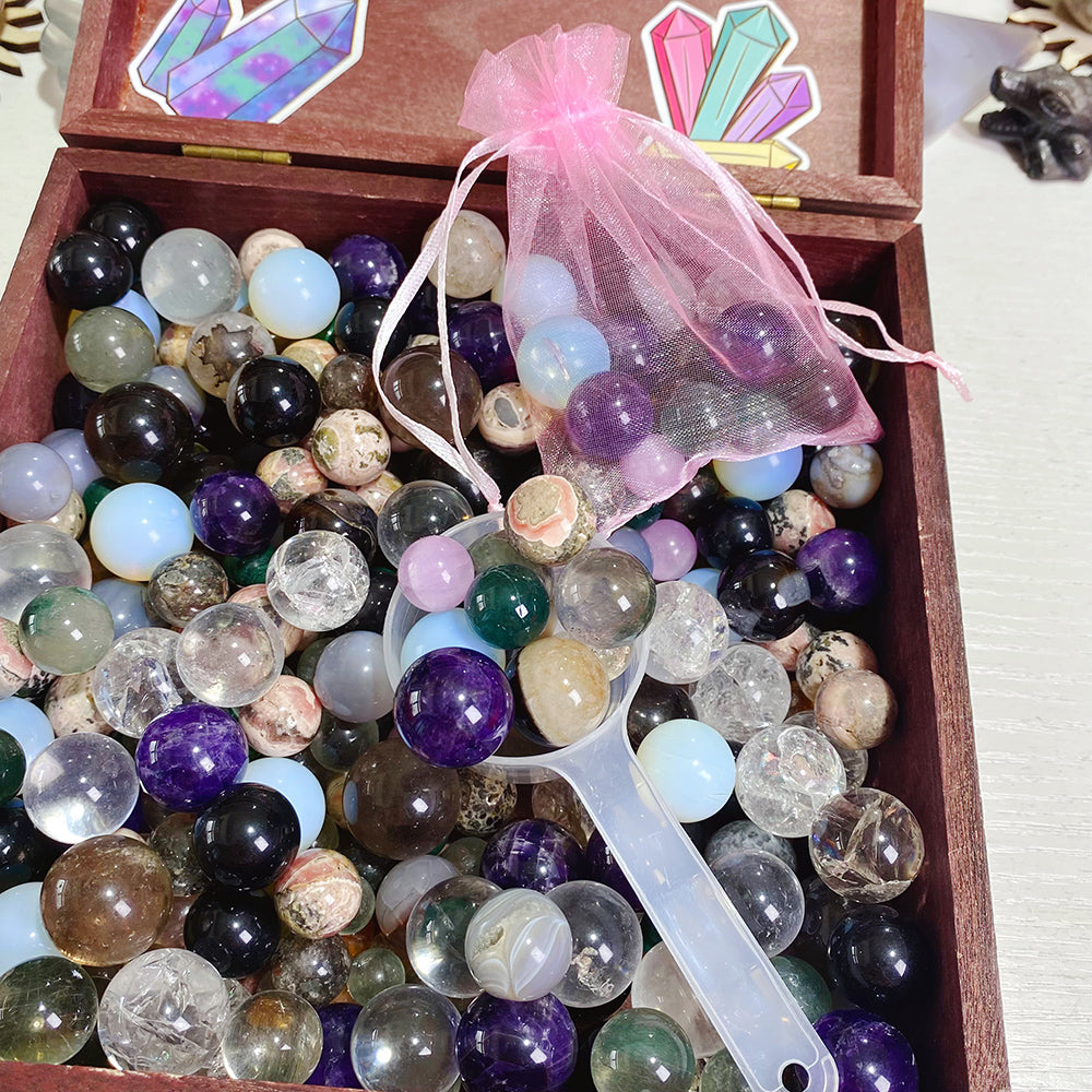 Crystals Sphere Confetti Gemstone Balls Scoop