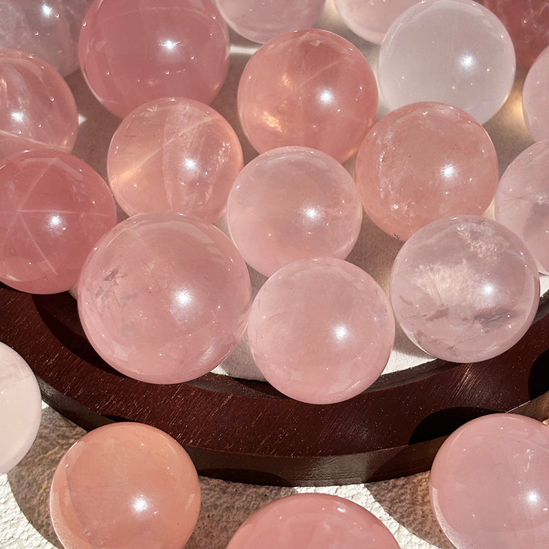 High Quality Star Rose Quartz Sphere 23-26mm