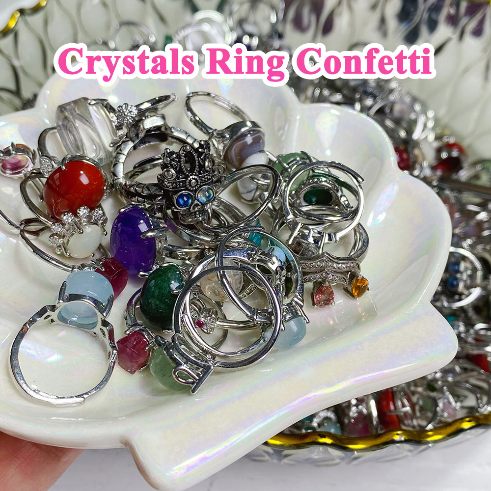 Lucky Crystals Rings Conffeti Scoop Gift